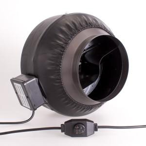 200mm Centrifugal Black Fan  | Fans, Silencers | All Fans | Exhaust Fans | 200mm Fans