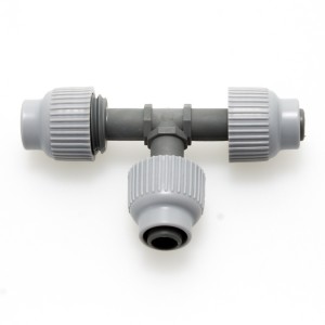 Tee 13mm with Screw Caps | Plumbing | 13mm Plumbing Fittings | AutoPot Accessories