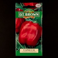 Capsicum - Californian Wonder Bell | Seeds | D.T. Brown Vegetable Seeds | Watkins Vegetable Seeds