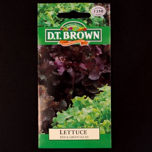 Lettuce - Red & Green Salad | Seeds | D.T. Brown Vegetable Seeds | Watkins Vegetable Seeds