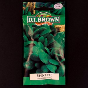 Spinach - English Medania | Seeds | D.T. Brown Vegetable Seeds | Watkins Herb Seeds