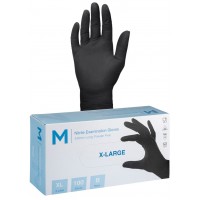 Nitrile Black Gloves X-Large x 100 | Gloves | Gloves