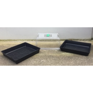 Small Propagation 3-Piece Kit. Base, Drain Tray & Lid | Propagation | Humidity Domes and Heat Pads