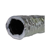 Silver Insulated duct 200mm x 6m